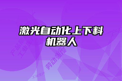 激光自動(dòng)化上下料機(jī)器人